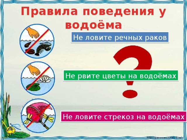 Чтобы не было беды у воды условные знаки 2 класс рисунки рабочая тетрадь окружающий мир