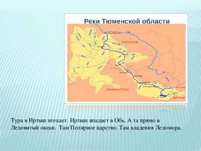Реки тюменской области куда впадает