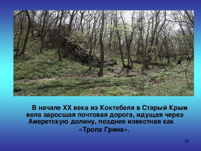 Карта тропы грина