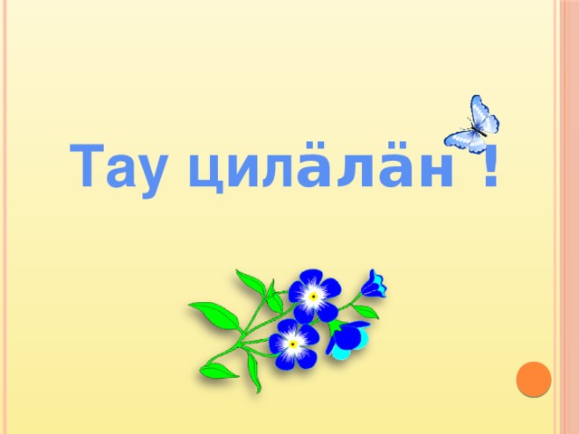 Тау цил äлäн ! 