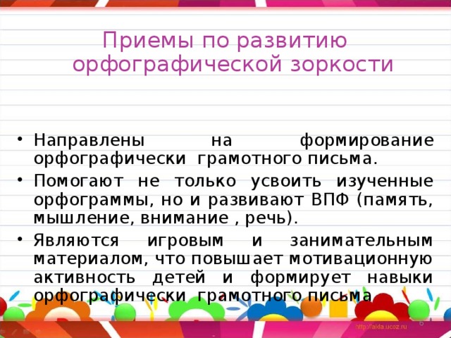 Формирование орфографической