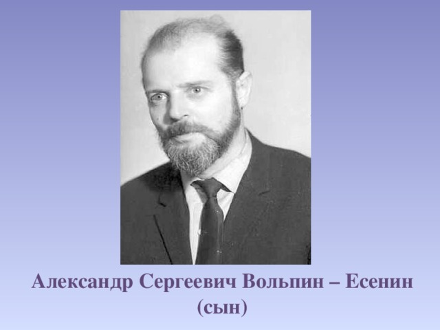 Александр Сергеевич Вольпин – Есенин (сын) 