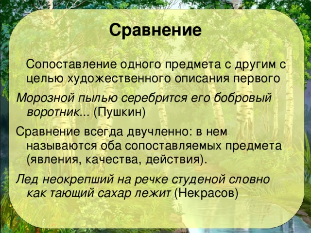 Цель художественного текста. Морозной пылью серебрится его Бобровый воротник троп. Сопоставление одного предмета с другим. Сравнение сопоставление одного предмета с другим с целью. Онегин Бобровый воротник.