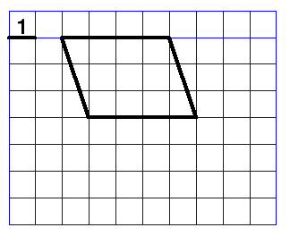 Как нарисовать параллелограмм по клеточкам