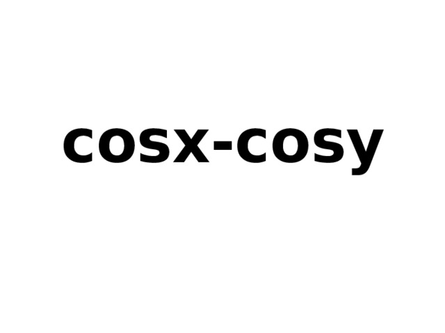 cosx-cosy 