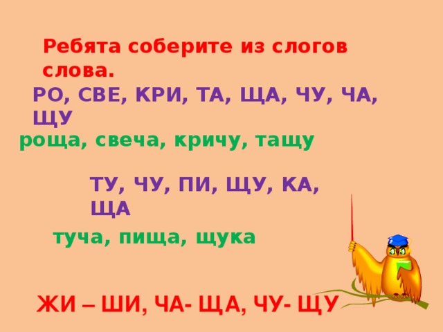 Как называется песня ща ща ща. Правило Чу ЩУ. Слова со слогом Чу ЩУ. Слоги жи ши.