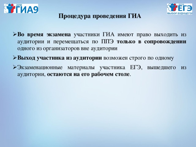 Когда осуществляется допуск участников экзамена. Во время проведения экзамена участник экзамена. Порядок проведения ГИА В ППЭ. Кто может сопровождать участника ГИА во время экзамена.