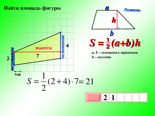 Площадь по сторонам