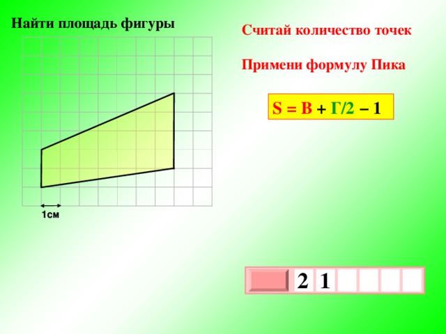 Определить площадь по картинке