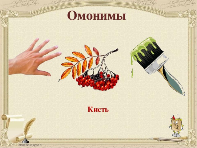 Омонимы Кисть