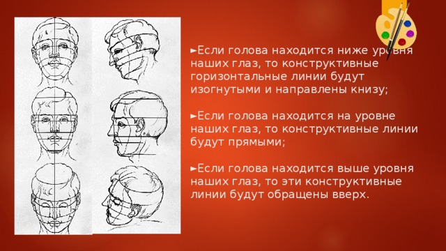 Изображение головы человека в пространстве презентация изо 6 класс