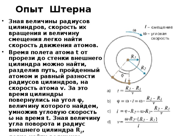 Опыт штерна и герлаха презентация