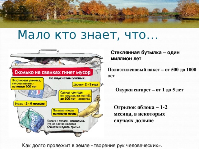 Презентация откуда берется и куда девается мусор