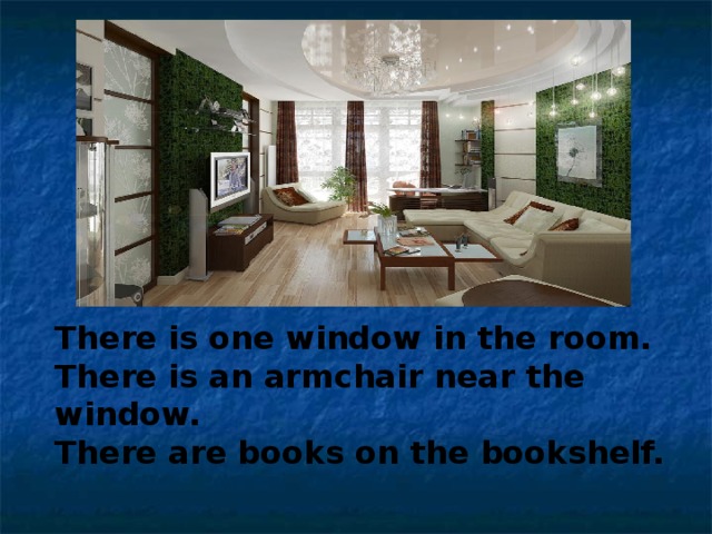 There is one window in the room. There is an armchair near the window. There are books on the bookshelf. 