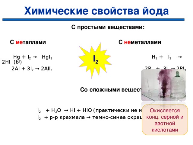 Реакция иода и водорода. Йод формула простого вещества. Соединения йода. Взаимодействие йода с металлами. Соединения с йодом +1.