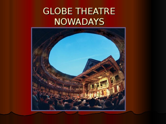 GLOBE THEATRE NOWADAYS 