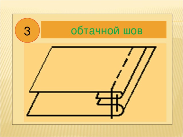 Обтачной шов фото