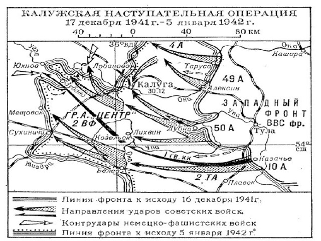 Карта елецкая операция