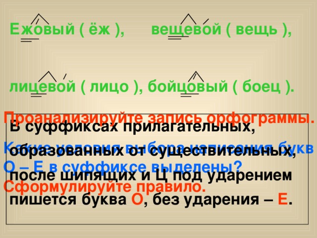 О е в суффиксах прилагательных 6 класс. Ежовый правило. Ежовый как пишется. Ежовый почему о. Ежёвый или ежовый как пишется слово.