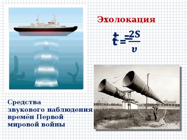 Эхолокация. Средства звукового наблюдения времён первой мировой войны. Принцип эхолокации. Эхолокация формула. Эхолокация первая мировая война.