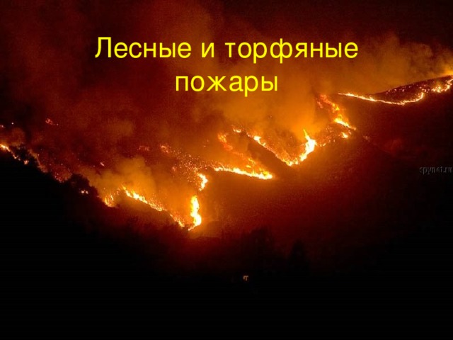 Лесные и торфяные пожары