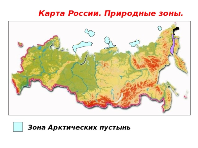 Арктические пустыни карта