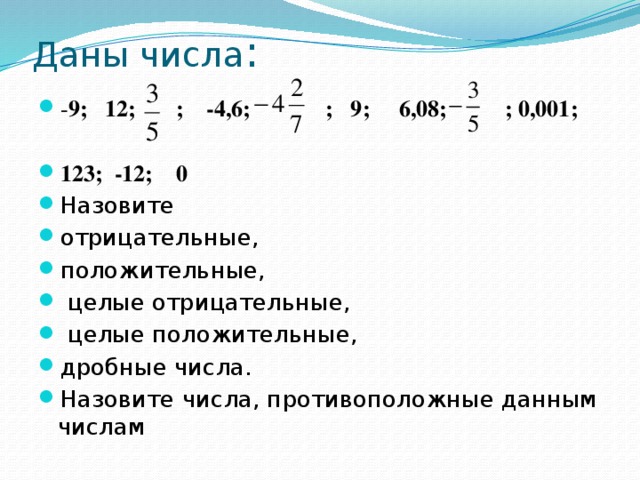 Сравнение рациональных чисел модуль числа 6 класс презентация дорофеев