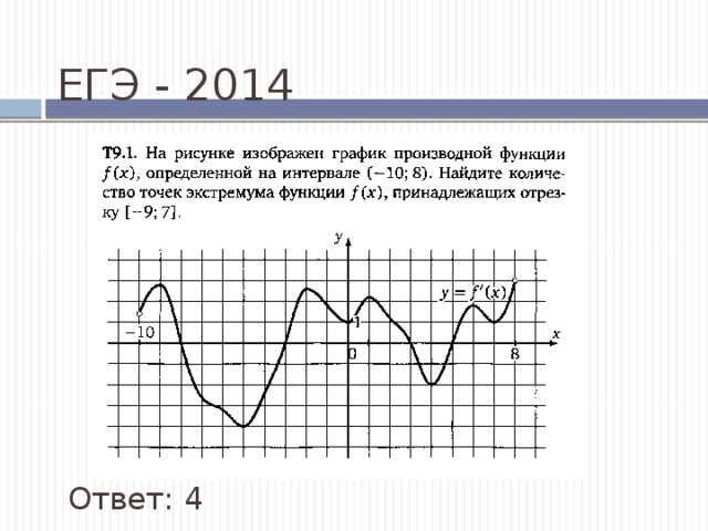 ЕГЭ - 2014 Ответ: 4 