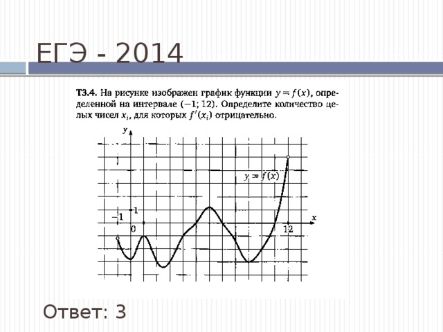 ЕГЭ - 2014 Ответ: 3 