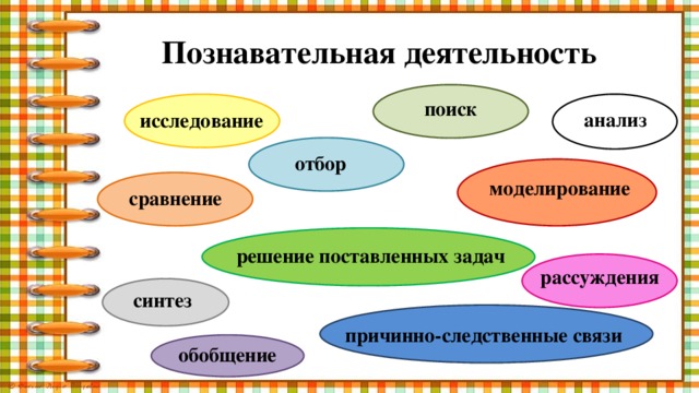 Познавательная деятельность человека план