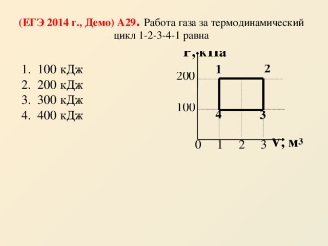 1 том 4 цикл 1. Работа газа за термодинамический цикл 1-2-3-4 равна 100 200 300 400 КДЖ. Работа газа за цикл. Работа газа за термодинамический цикл 1-2-3-4 равна. Работа газа за термодинамический цикл.