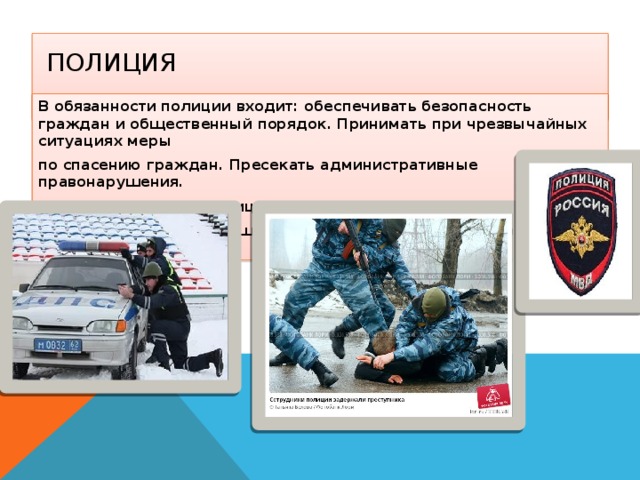 Презентация полиция рф