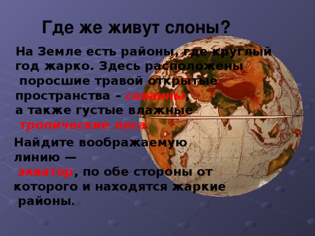 Где живут слоны 1 класс школа россии презентация и конспект