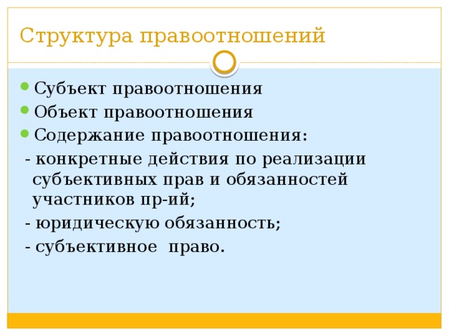 Субъективная обязанность это