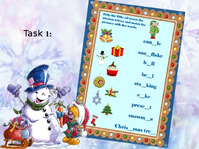 Task 1:  