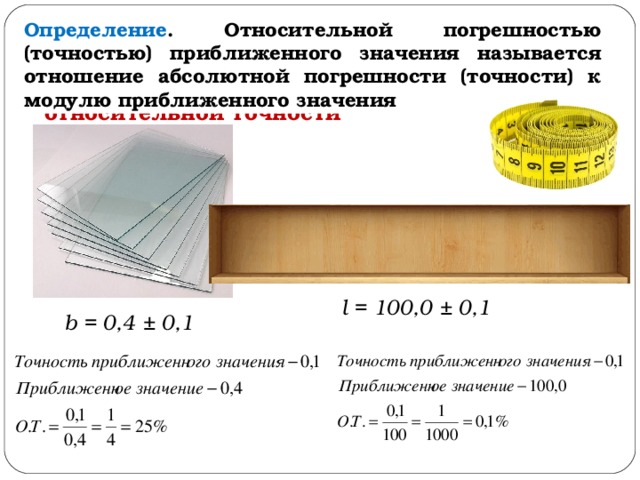 Абсолютная погрешность приближенного