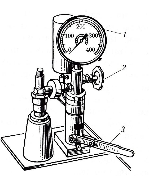 Стенд для проверки форсунок дизельных схема