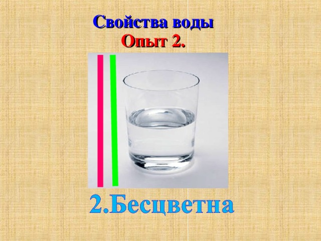 Презентация для детей свойства воды