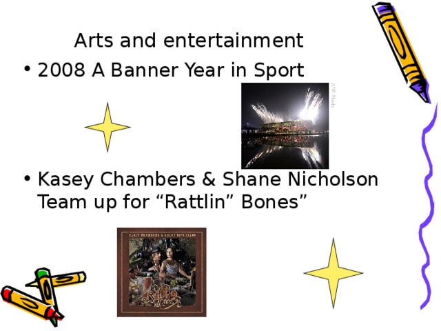 Arts and entertainment 2008 A Banner Year in Sport    Kasey Chambers & Shane Nicholson Team up for “Rattlin” Bones”  