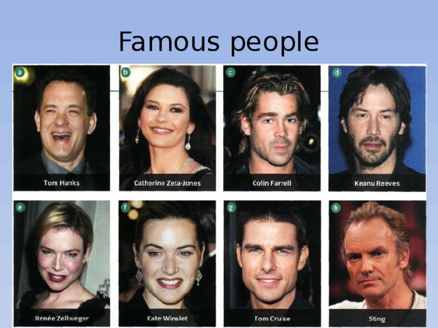 Famous people 