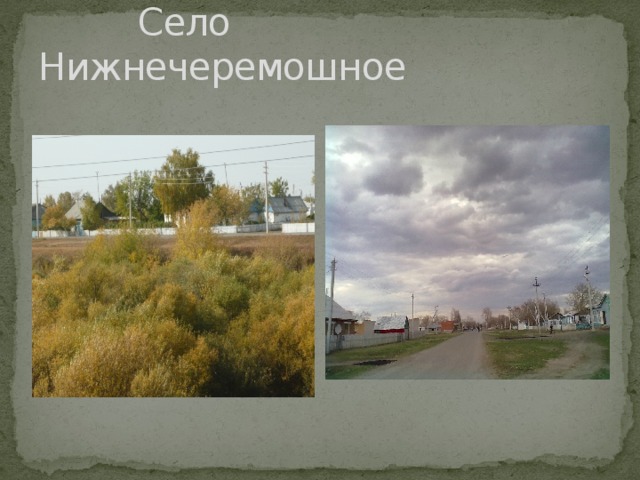  Село Нижнечеремошное 