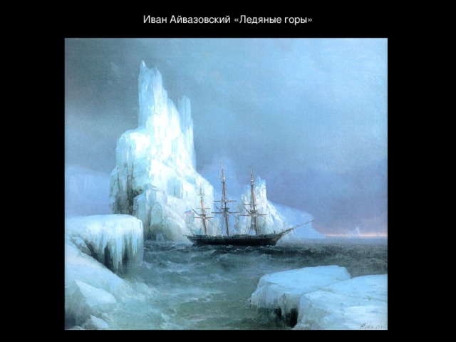 Иван Айвазовский «Ледяные горы» 