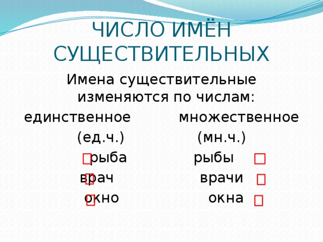 Единственное и множественное число имен существительных 2 класс школа россии презентация