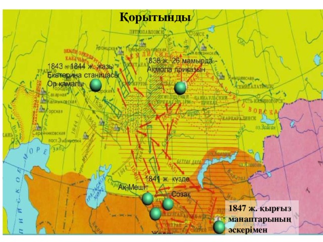Қорытынды 1847 ж. қырғыз манаптарының әскерімен 