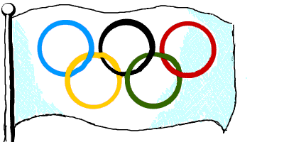 Игры олимпийские игры легкие. Нарисовать Олимпийский флаг. Флаг Олимпийских игр. Олимпийская эмблема.
