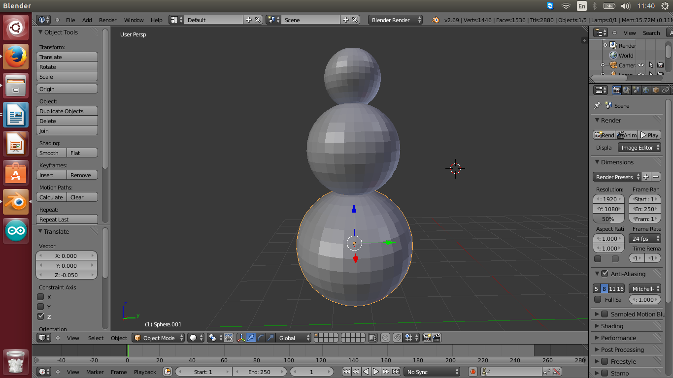 Blender создать