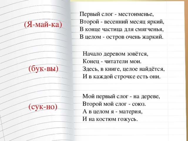 Первый слог местоимение второй детская болезнь. Первый слог местоимение второй весенний месяц яркий. Первый слог местоименье Шарада.