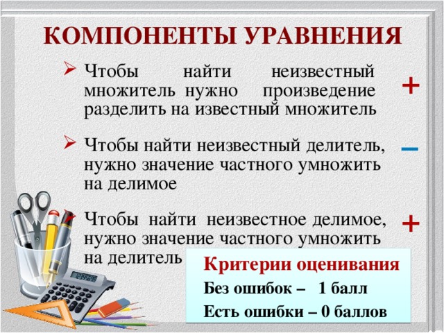 Нахождение неизвестного компонента 1 класс презентация. Правила нахождения неизвестных компонентов уравнения. Правило нахождения компонентов. Нахождение неизвестных компонентов в уравнении. Правило нахождения неизвестного компонента в уравнении.