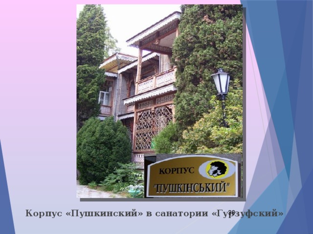 Корпус «Пушкинский» в санатории «Гурзуфский»  