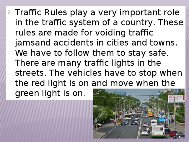 why traffic rules are important